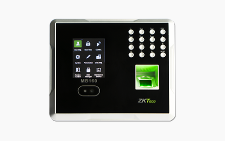 ZKTeco - MB160 - Terminal Multi-Biométrica para Gestión de Asistencia y Control de Acceso