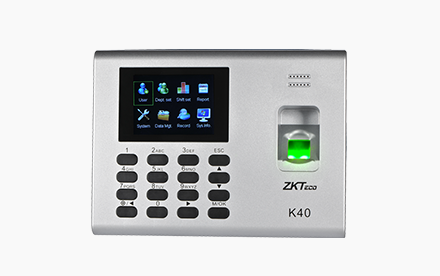 ZKTeco - K40 - Terminal de Tiempo y Asistencia con Funciones de Control de Acceso